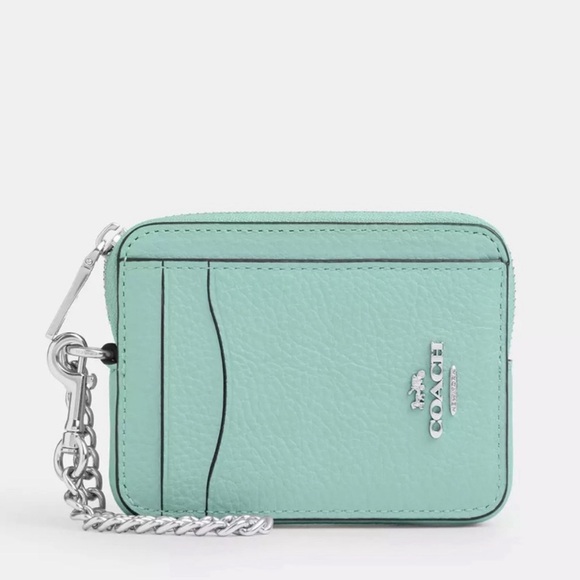 New Coach Zip Card Case 6303 - Picture 1 of 5